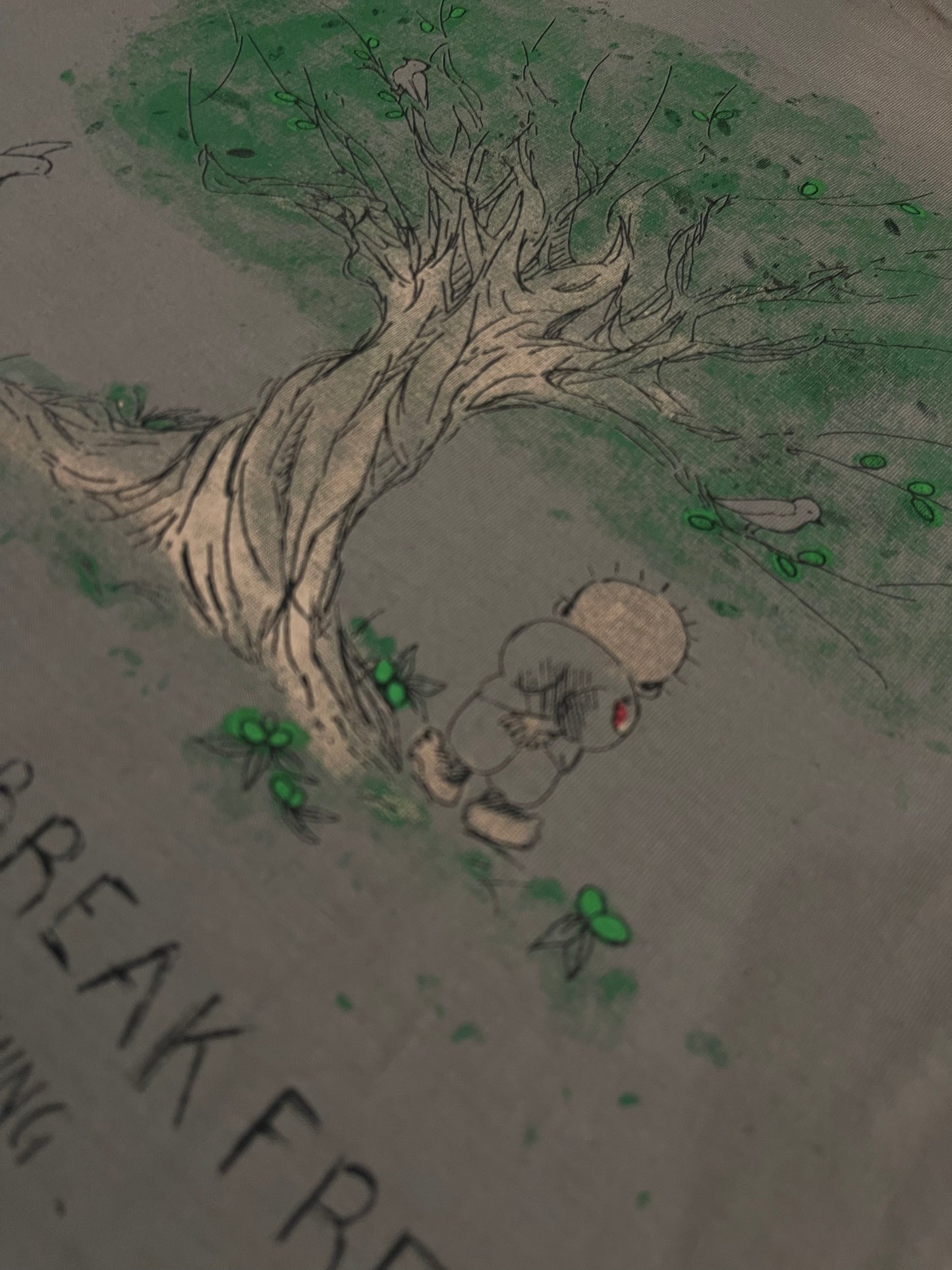 Olive Tree Long Sleeve - Grey