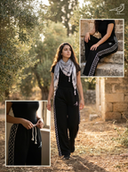 Keffiyeh Sweatpants - Black