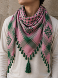 Pink + Green Keffiyeh