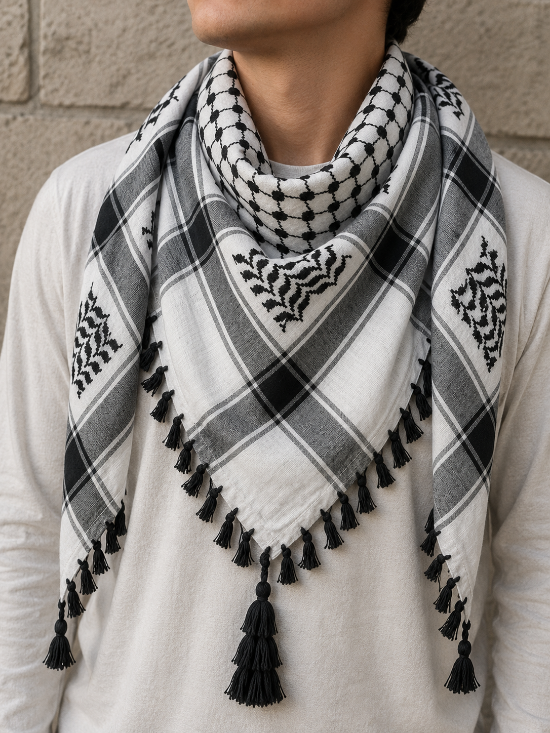 OG Black + White Keffiyeh