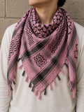 Pink + Black Keffiyeh