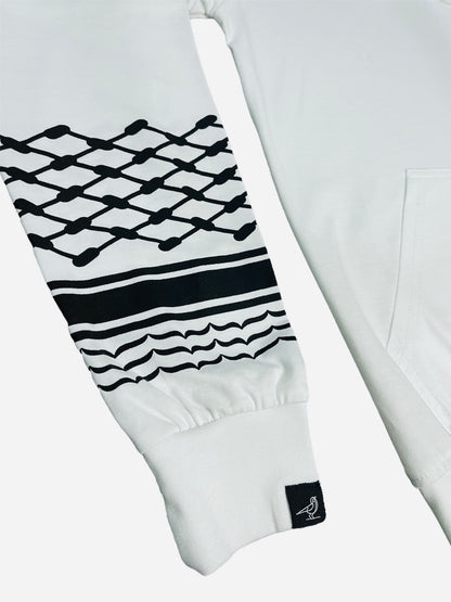 Keffiyeh Sweatshirt - White