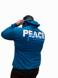 Peace Lightweight Hoodie - Baby Blue