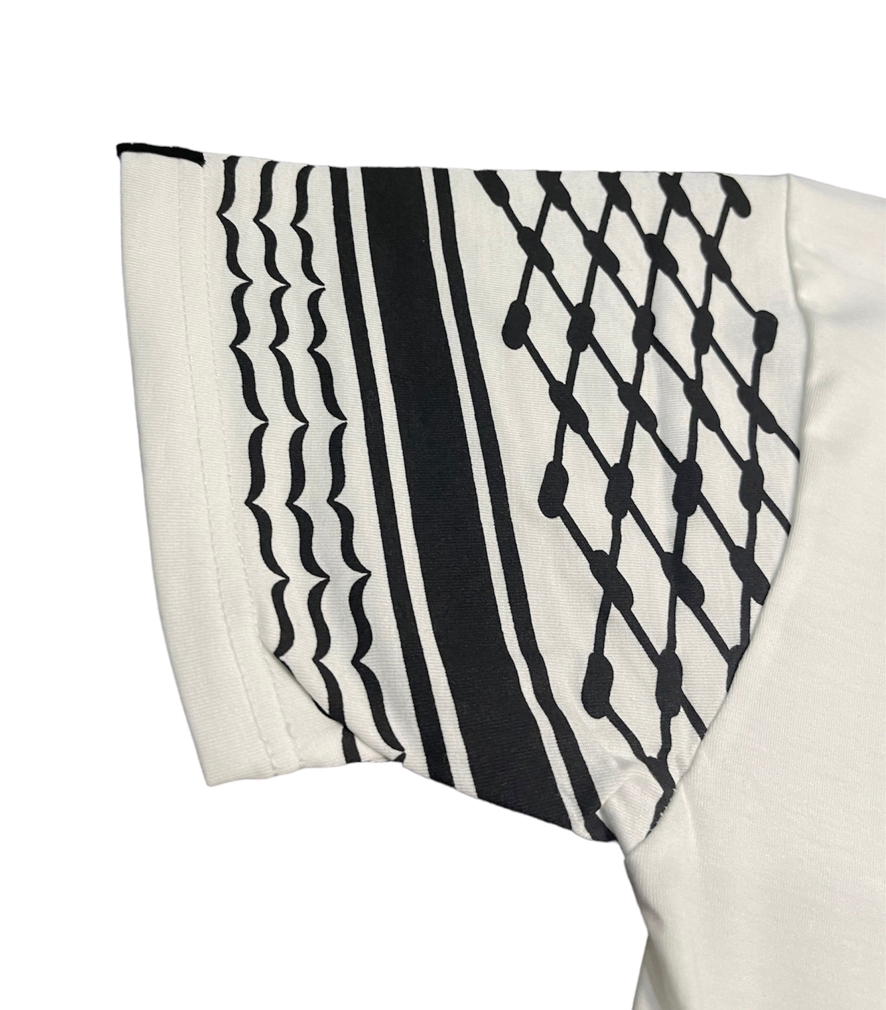 Keffiyeh Short Sleeve - White