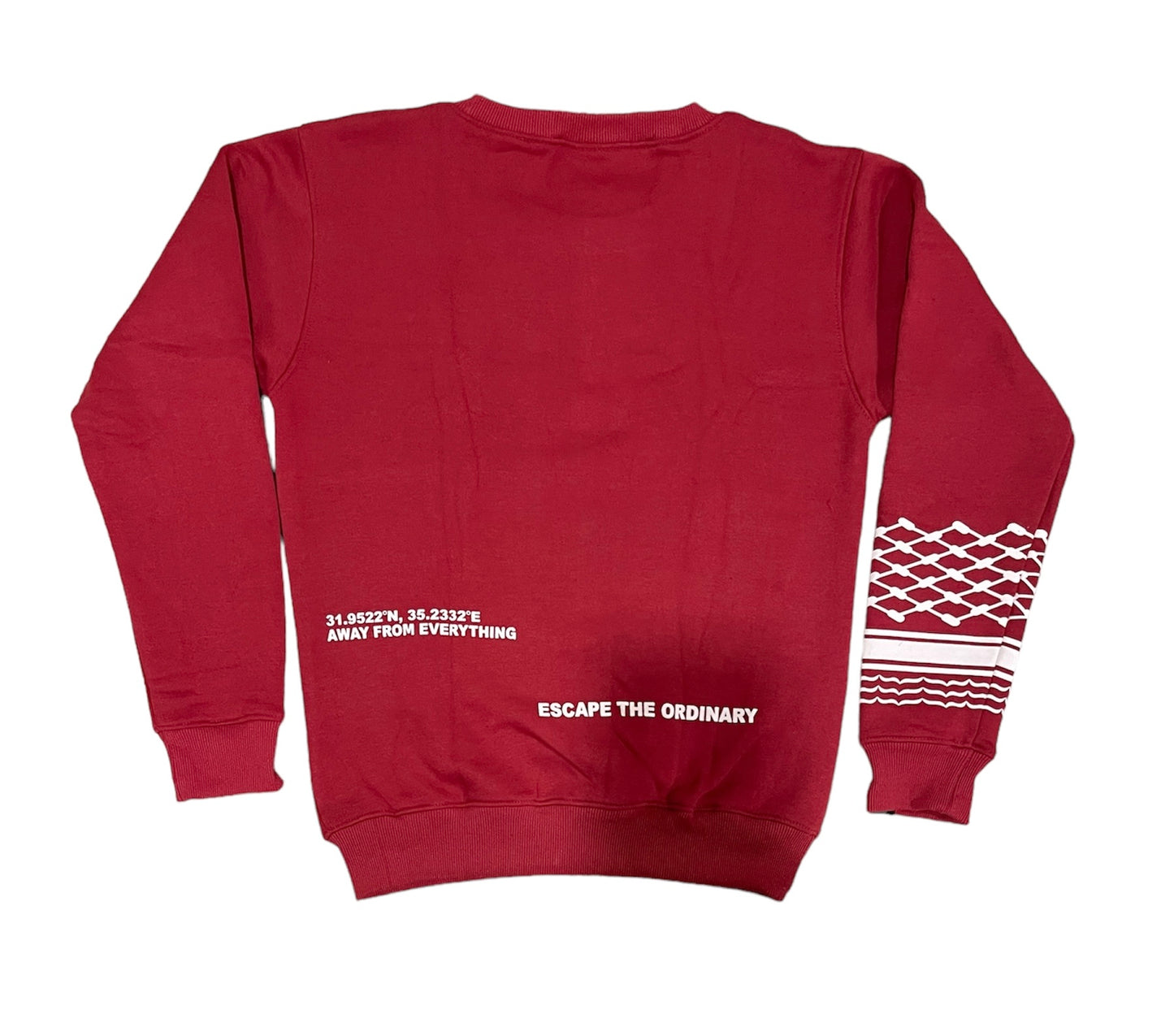 Keffiyeh Sweatshirt - Red