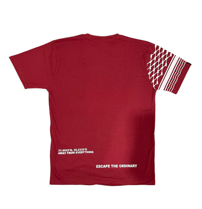 Keffiyeh Short Sleeve - Red