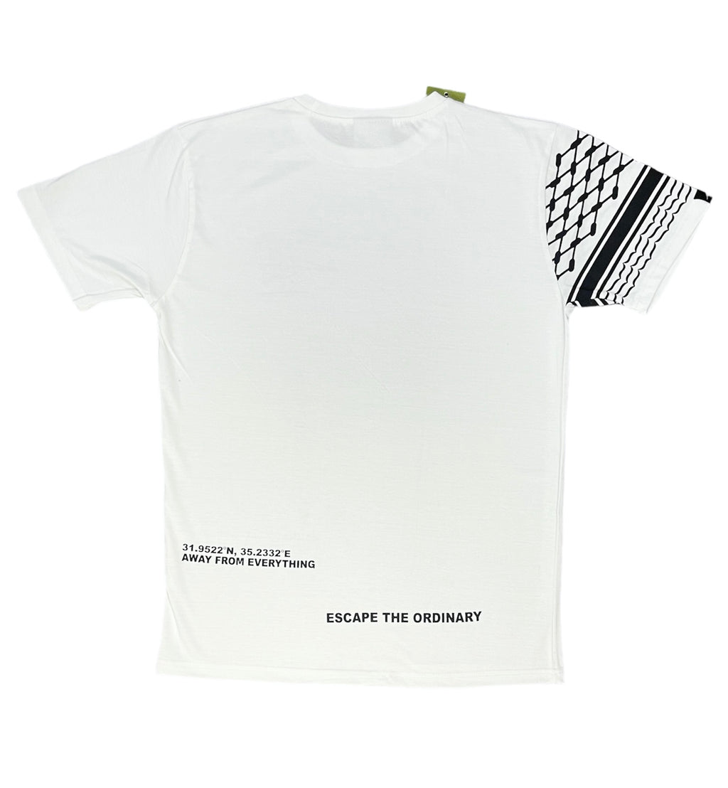 Keffiyeh Short Sleeve - White
