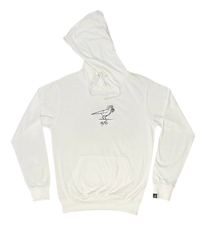 Olive Tree Lightweight Hoodie - White