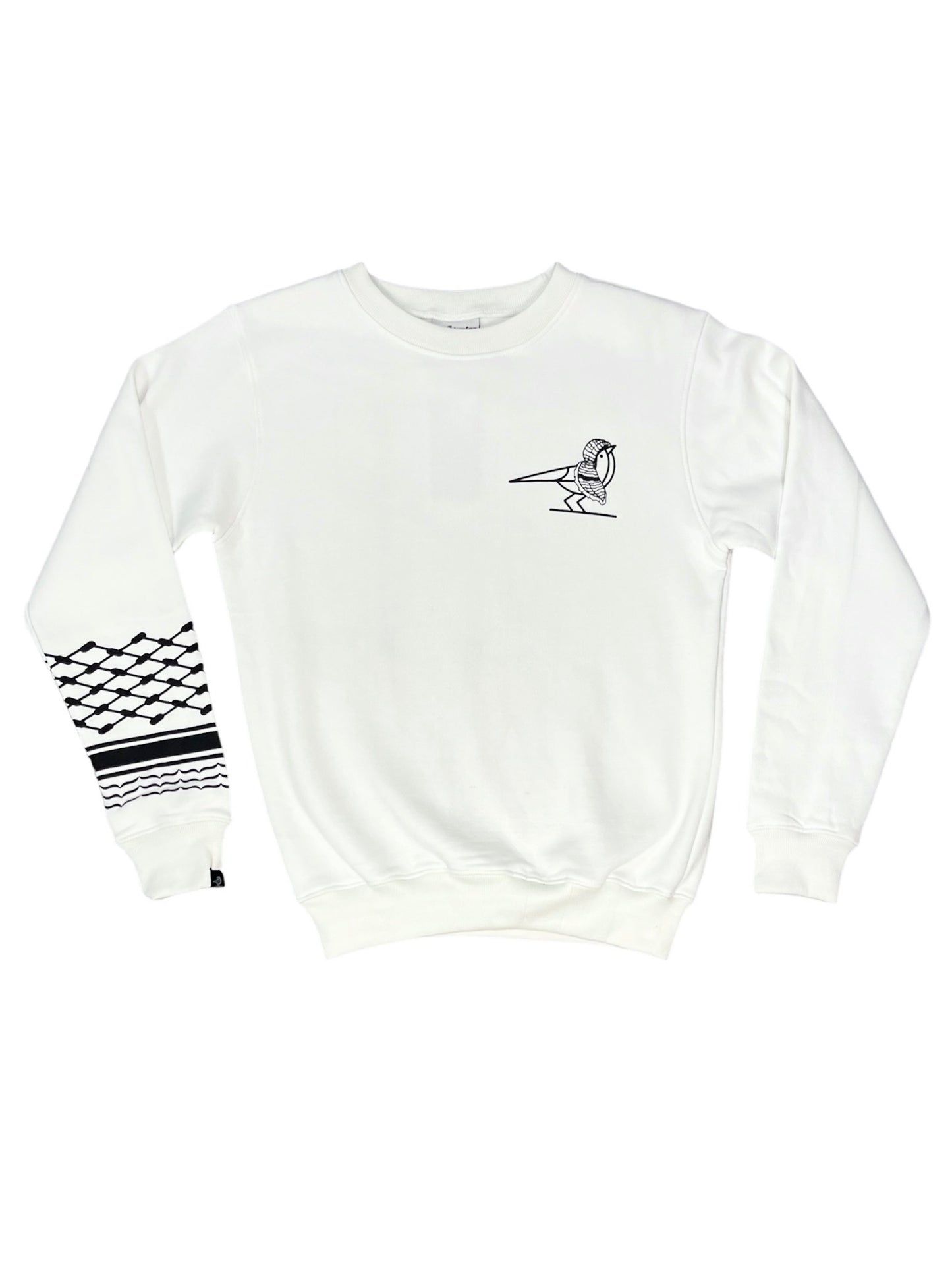 Keffiyeh Sweatshirt - White