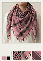 Pink + Black Keffiyeh