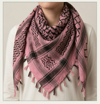 Pink + Black Keffiyeh