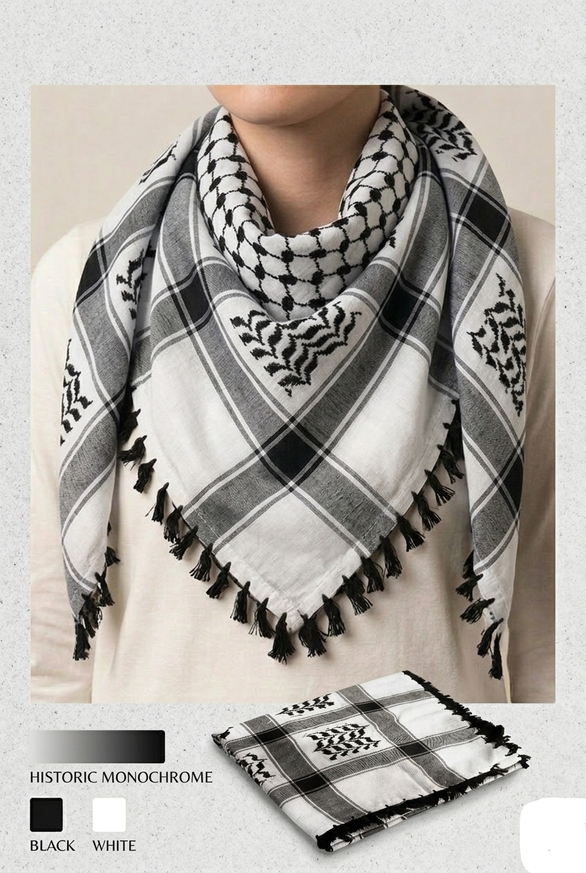 OG Black + White Keffiyeh
