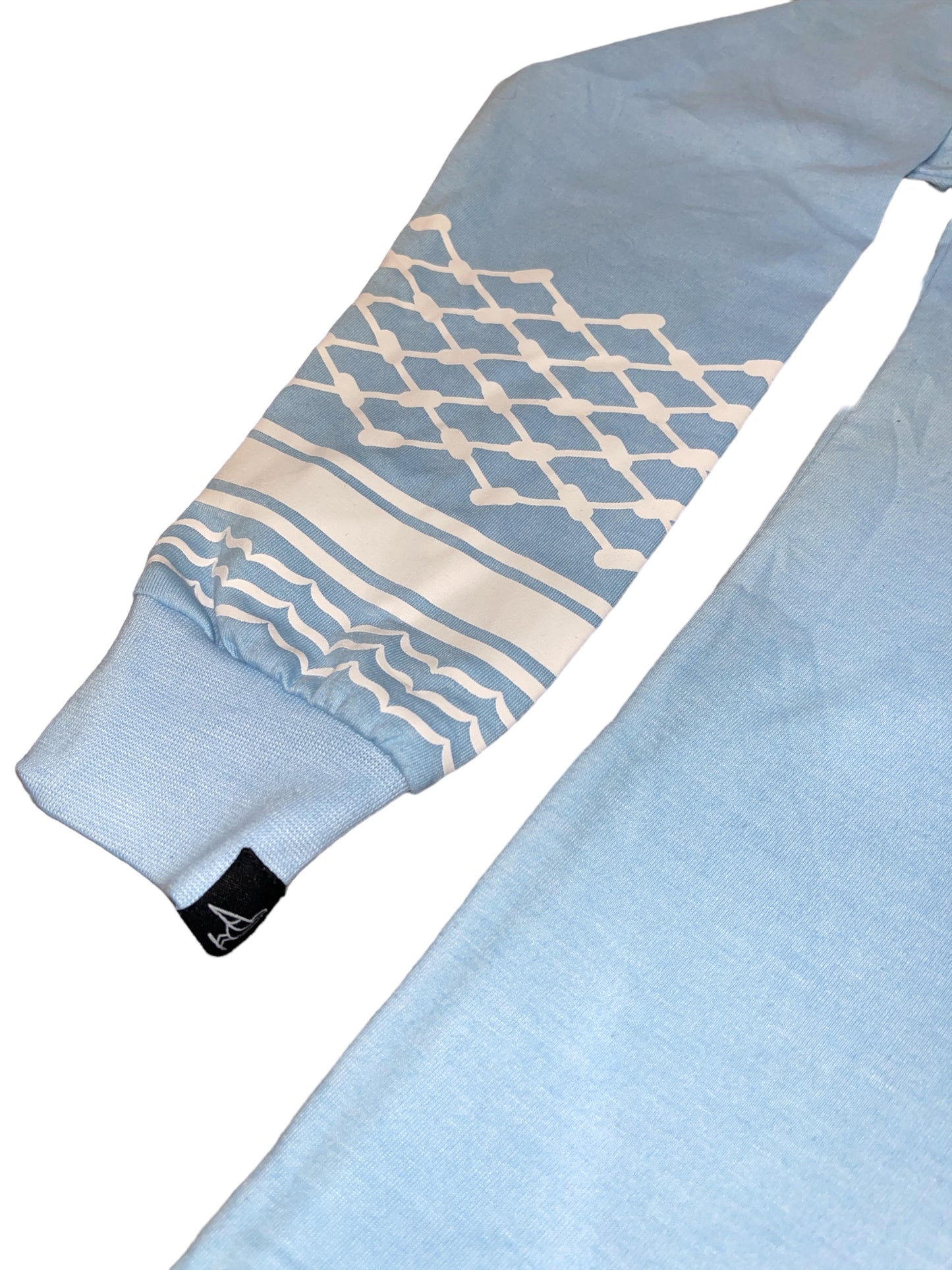 Keffiyeh Long Sleeve - Baby Blue