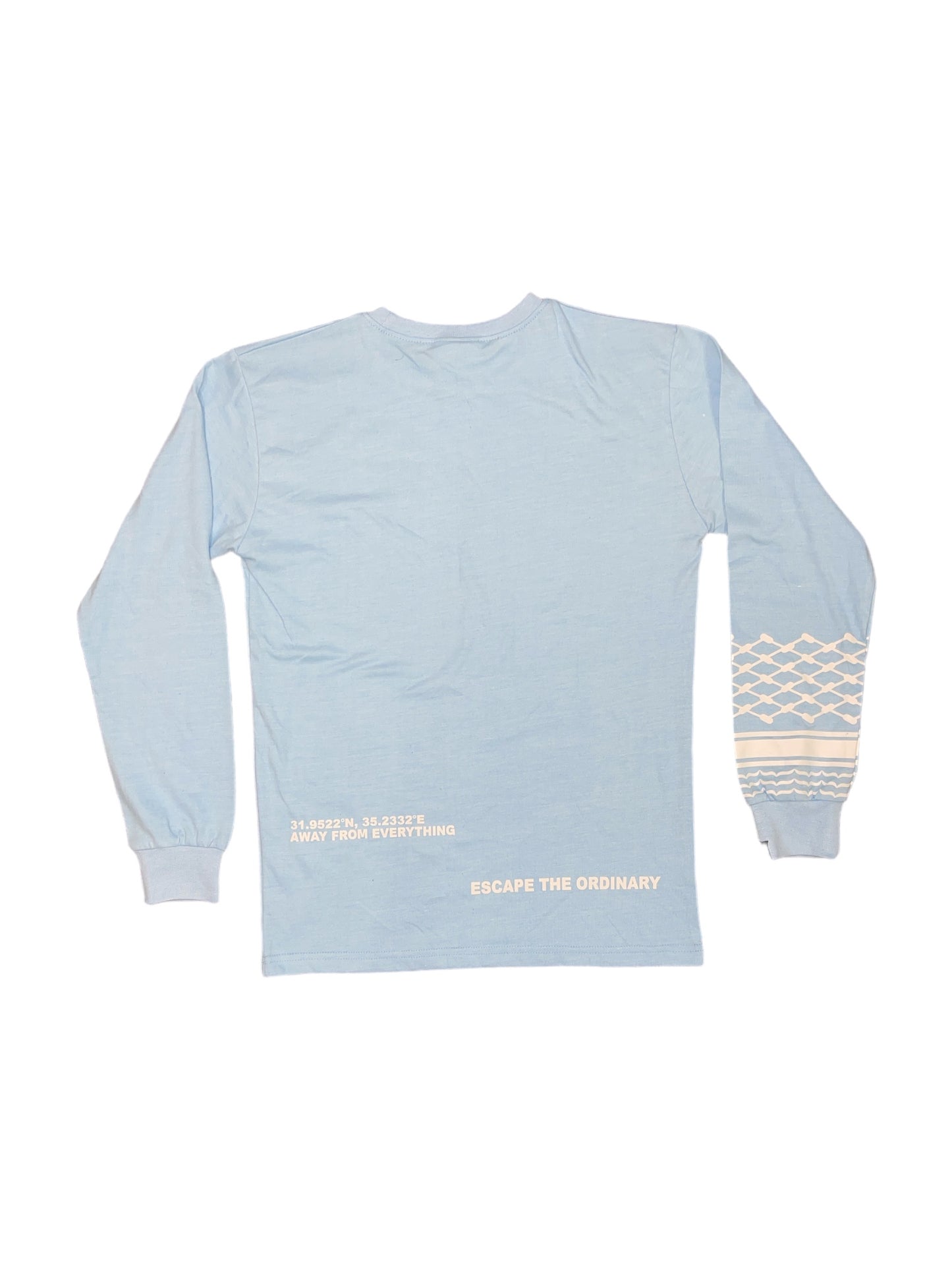 Keffiyeh Long Sleeve - Baby Blue