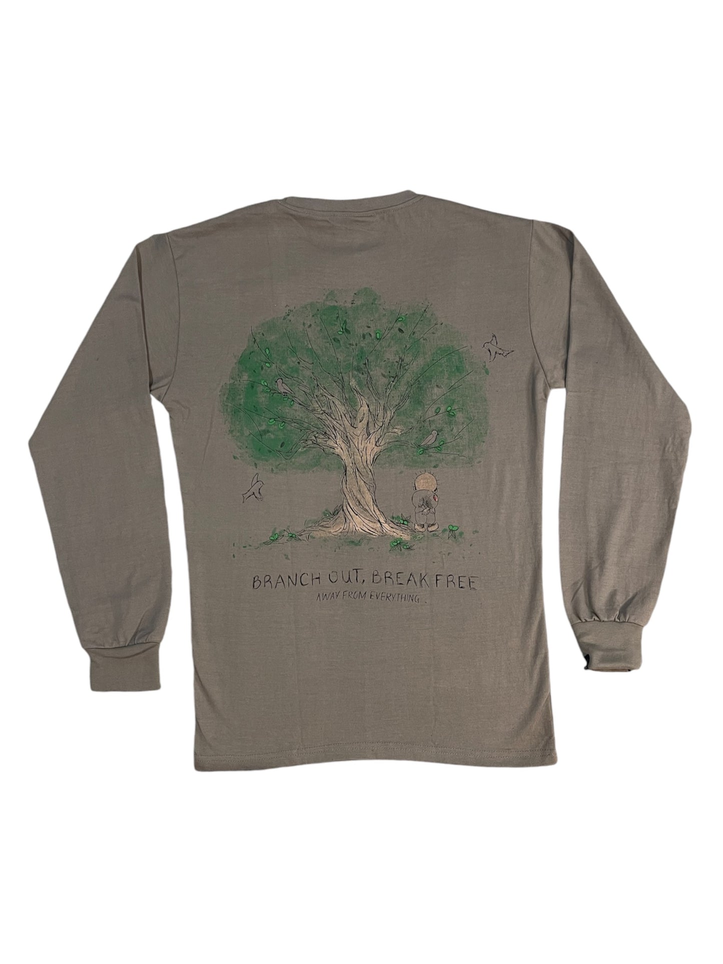 Olive Tree Long Sleeve - Grey