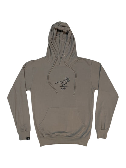 Olive Tree Lightweight Hoodie - Grey