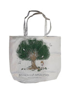 Olive Tree Tote Bag - Grey
