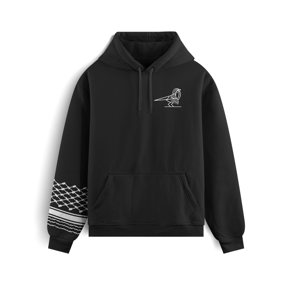Keffiyeh Hoodie - Black