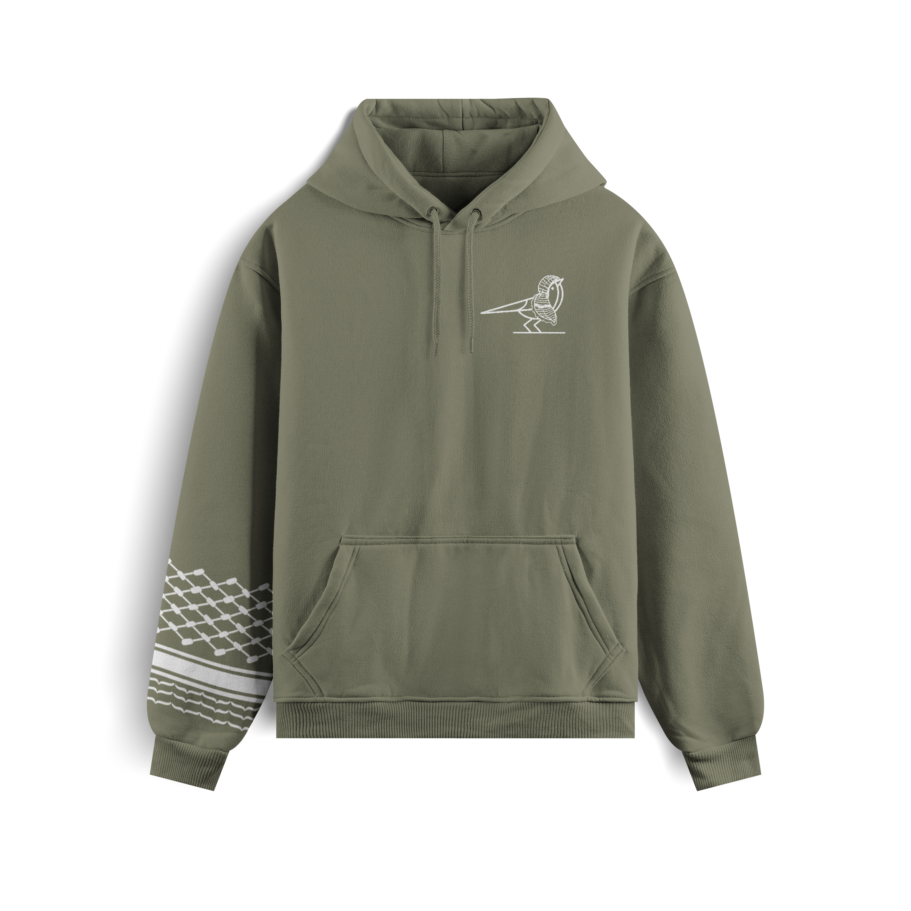 Youth Keffiyeh Hoodie - Green