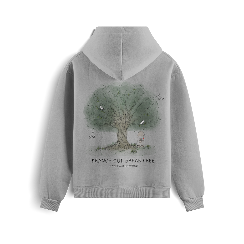 Olive Tree Hoodie - Grey