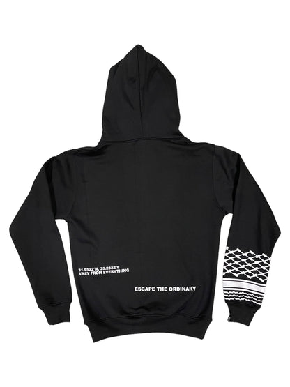 Keffiyeh Hoodie - Black