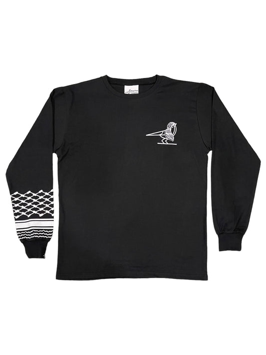 Keffiyeh Long Sleeve - Black