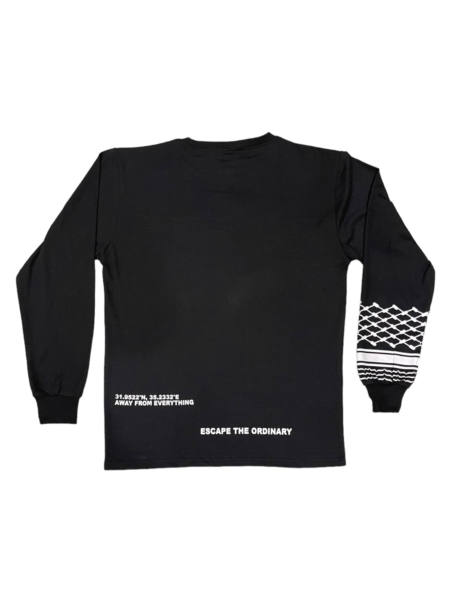 Keffiyeh Long Sleeve - Black