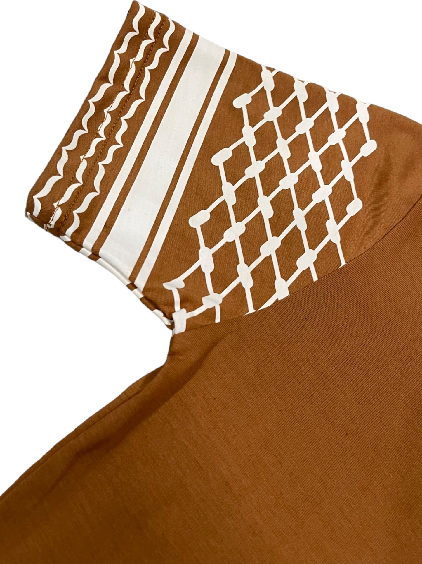 Keffiyeh Short Sleeve - Cinnamon