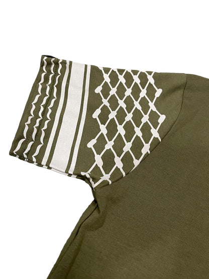 Keffiyeh Short Sleeve - Green