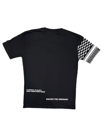 Keffiyeh Short Sleeve - Black