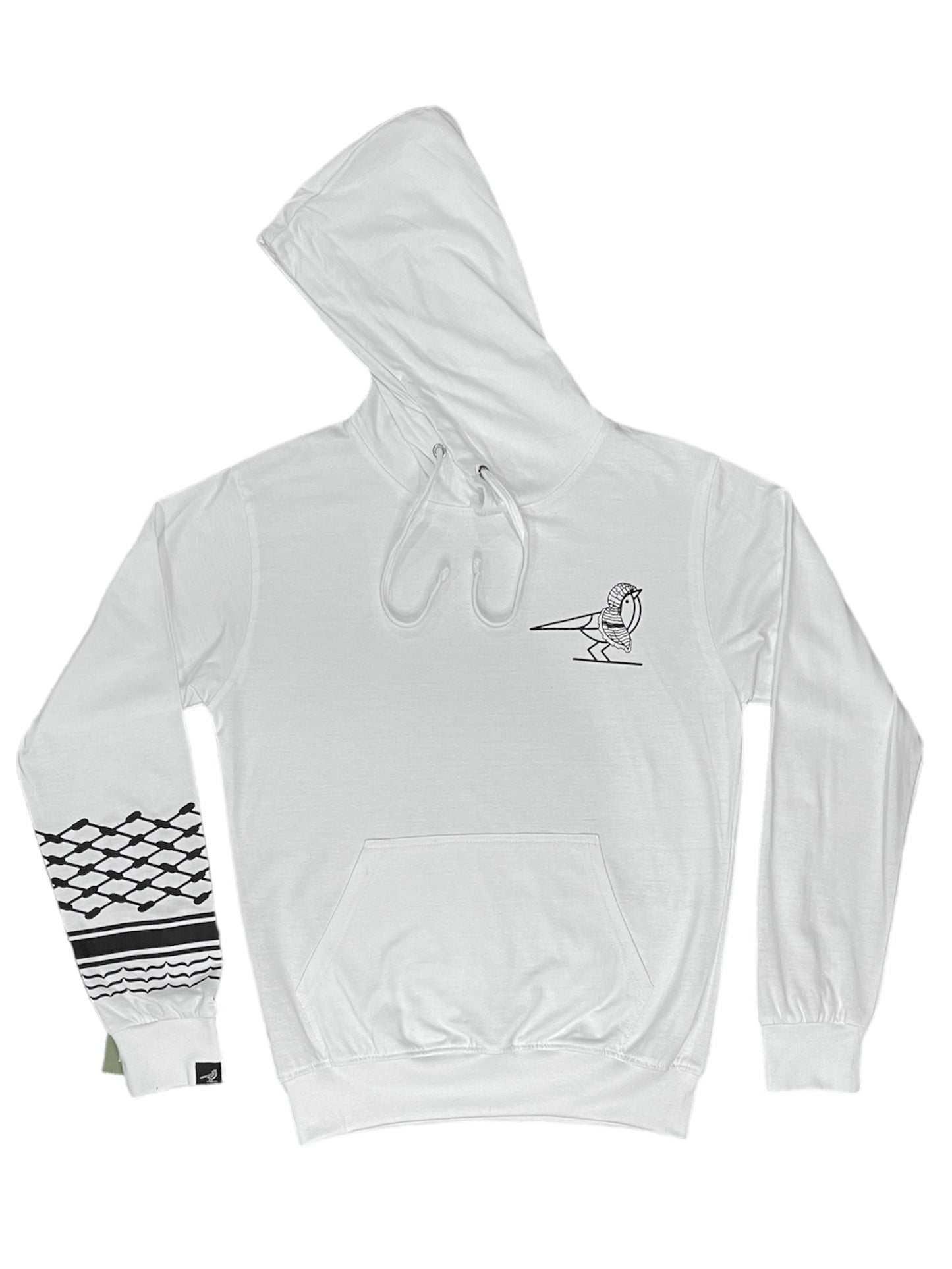 Keffiyeh Hoodie - White